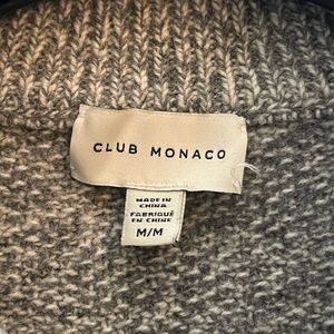 MENS CLUB MONACO WOOL QUARTER ZIP